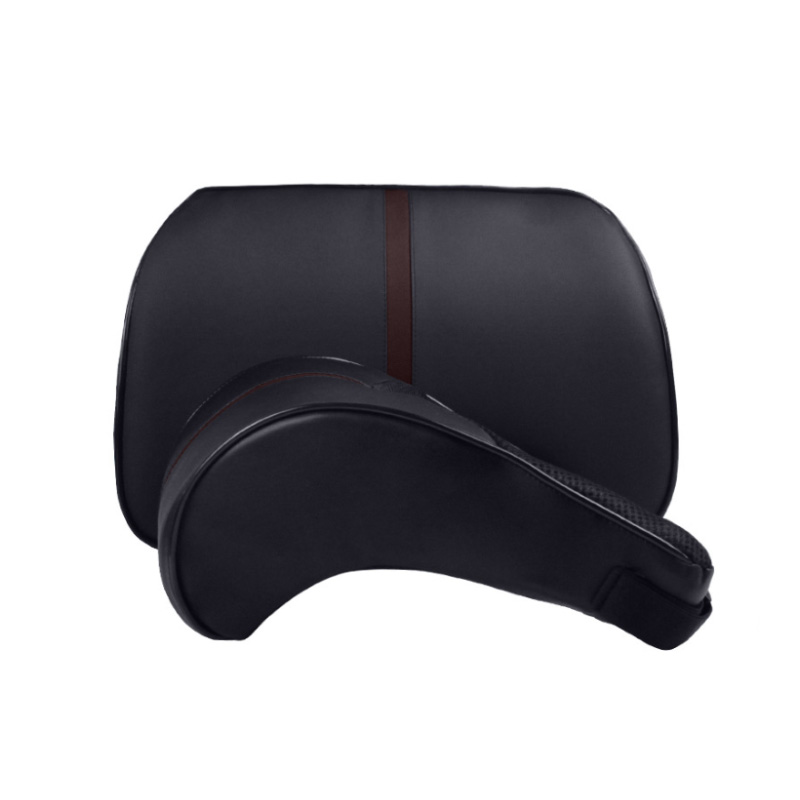 Interior Supplies Car Cushion Headrest Car Neck Pulvinar Sedes Retro Leather Lumbar Car Lumborum Memoria Spuma